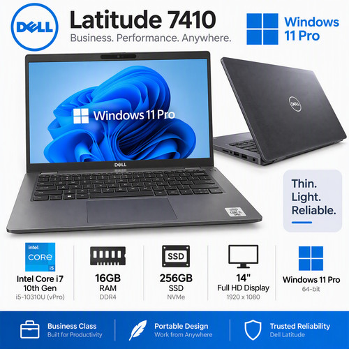 Dell latitude 7410 laptop - dell,